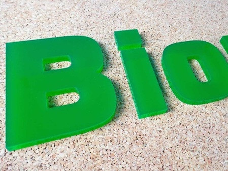 Acrylglas Buchstaben Muster grün