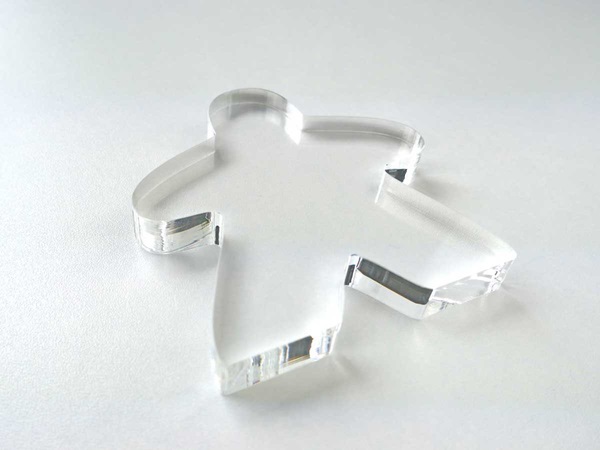 Muster Buchstaben Acrylglas farblos GS Spielfigur