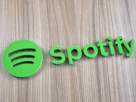 Acrylglas Buchstaben Muster grün Spotify