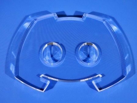 Muster Buchstaben Acrylglas farblos GS Discord