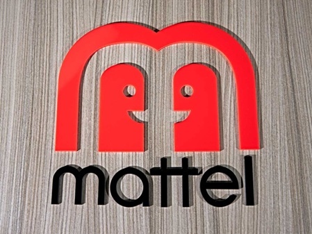 Acrylglas Buchstaben Muster rot schwarz Spielwaren